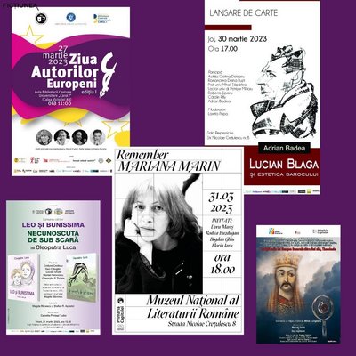 Andreea Balaban - Agenda culturală a MNLR, perioada 27 martie – 2 aprilie 2023