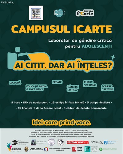 Luisa Ene Beniog - Campusul ICARTE a ajuns în cinci licee din România: 150 de adolescenți au intrat într-un laborator de gândire critică